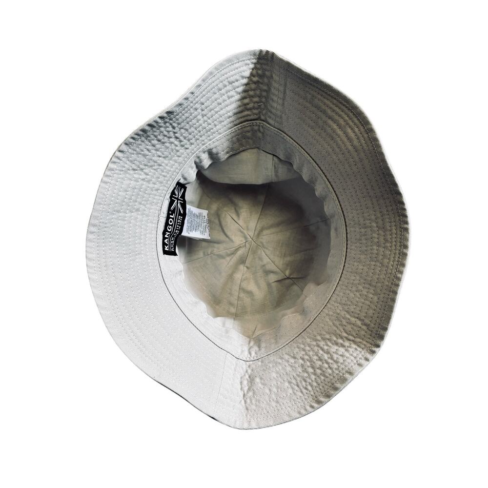 LIGHT GRAY KANGOL CASUAL BUCKET HAT LARGE - Picture 3 of 5